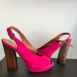 Jeffrey Campbell Size 8 Pink Suede Pump